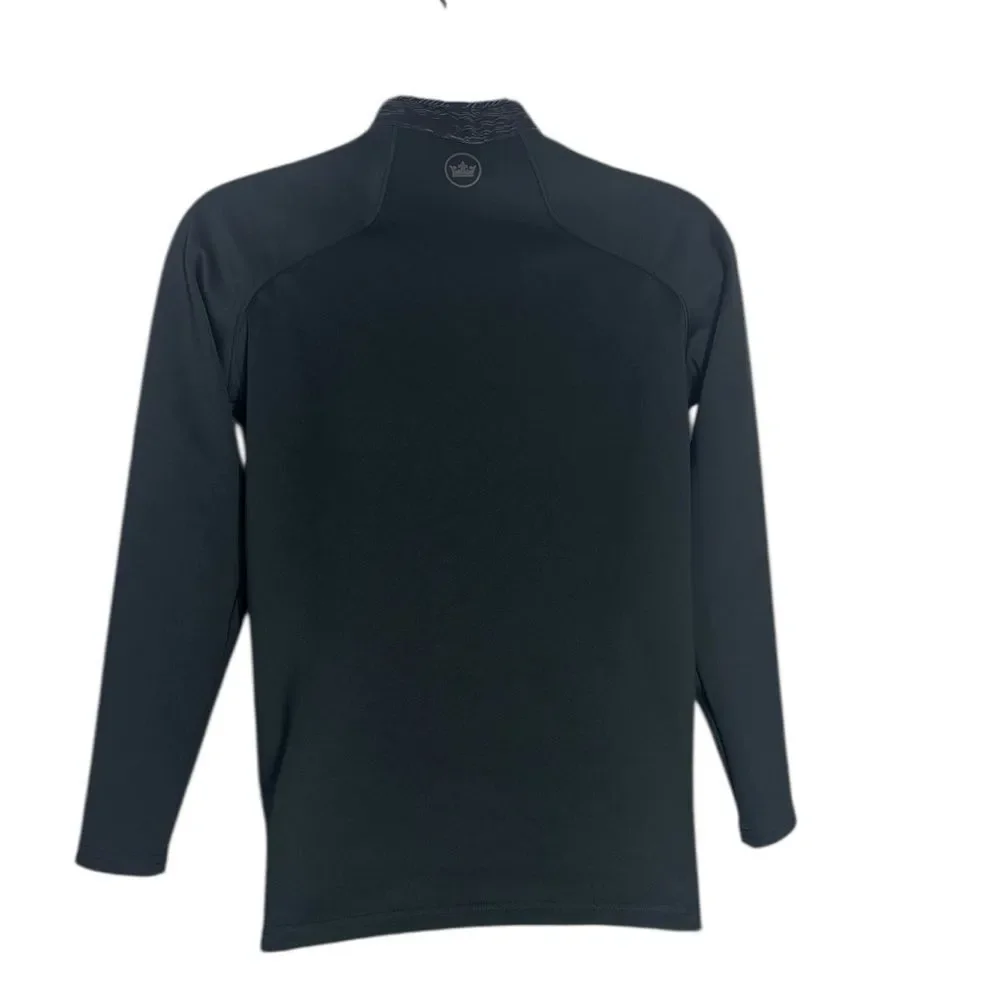 Peter millar kids medium 9/10 merge elite hybrid jacket black grey performance
